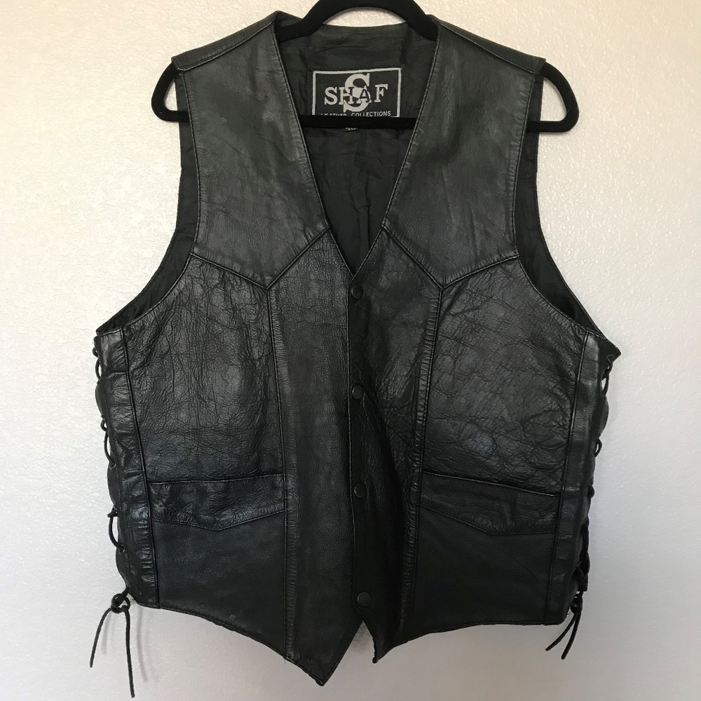 Shaf 100% leather vest